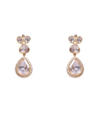 Moissanite polki necklace set 3