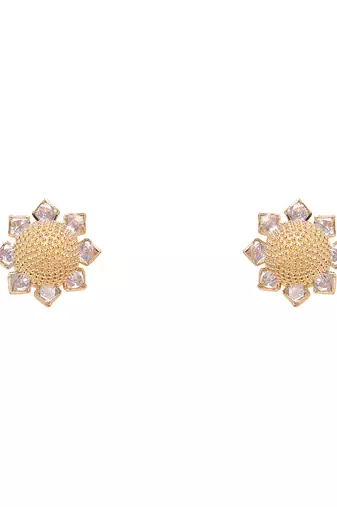 Moissanite polki necklace set
