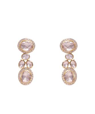 Moissanite polki earrings 2
