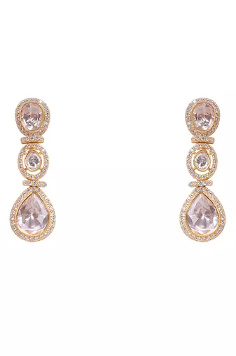 Moissanite polki necklace set
