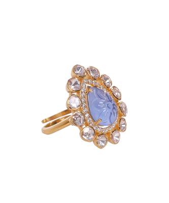 Moissanite polki ring 3