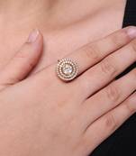 Moissanite polki ring