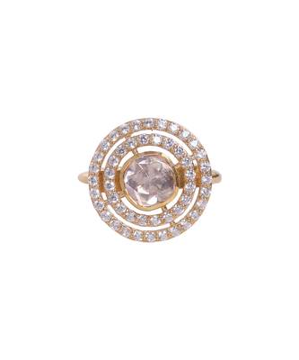 Moissanite polki ring 2