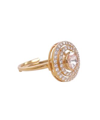 Moissanite polki ring 3