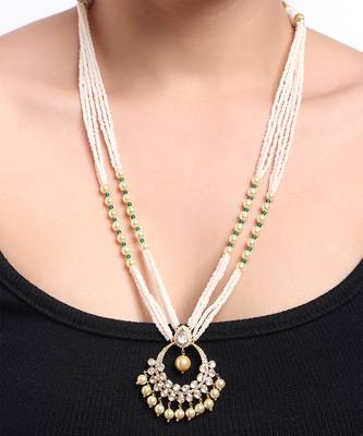 Moissanite polki necklace 1