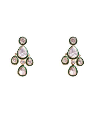 Moissanite polki necklace  set 4