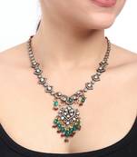 Moissanite polki necklace