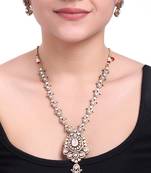 Moissanite polki necklace set