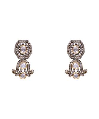 Moissanite polki necklace set 2