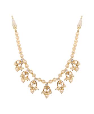 Moissanite polki necklace 2