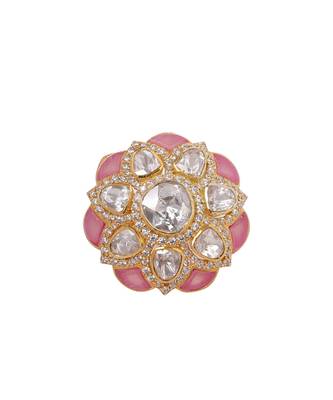 Moissanite polki ring 2