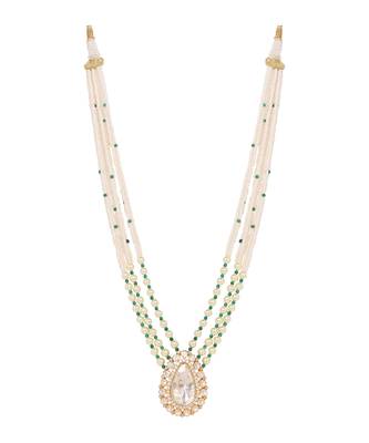 Moissanite polki necklace 2
