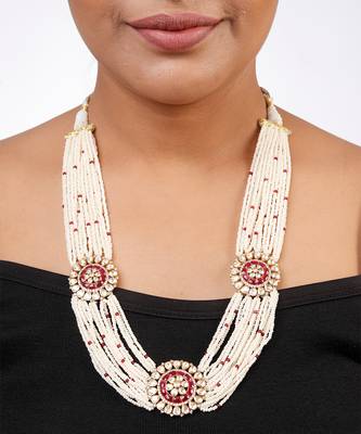 Moissanite polki necklace 1