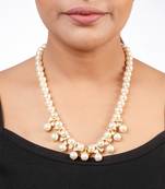 Moissanite polki necklace