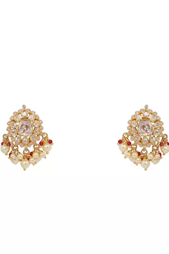 Moissanite polki necklace set