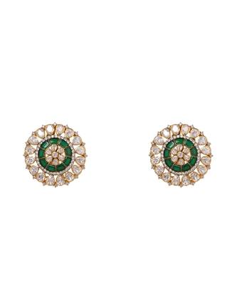 Moissanite polki necklace set 4