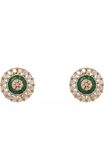 Moissanite polki necklace set