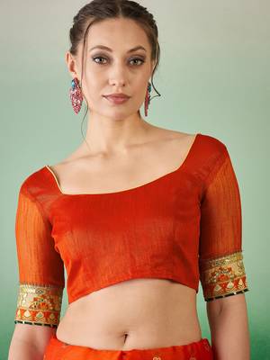 Riva enterprise women's soft mose chiffon with bhandhani print with heavy lace saree with blouse 5