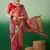 Riva enterprise women's soft exclusive georgette with bhandhani print with heavy lace saree with blouse