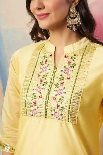  women kurta and trouser duppata set chanderi modal butti