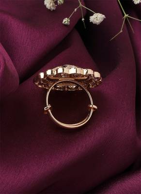 Blue Kundan Ring 3