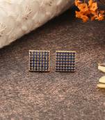 Black Gold American Daimond Earrings