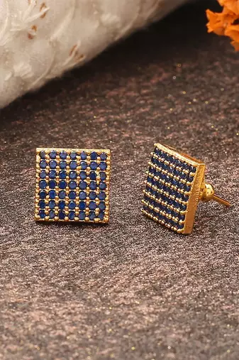 Black Gold American Daimond Earrings