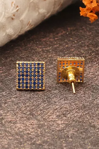Black Gold American Daimond Earrings