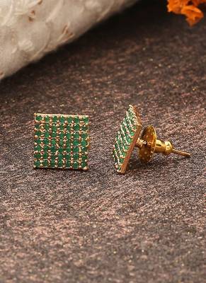 Green American Diamond Earrings 2