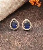 Blue Studded Earrings