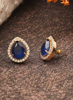 Blue Studded Earrings 2
