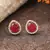Red American Diamond Earrings