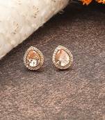Gold American Diamond Earrings