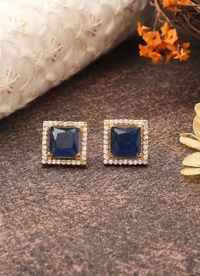 Blue Studded Earrings 1