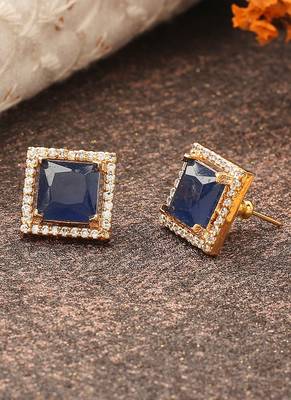Blue Studded Earrings 2
