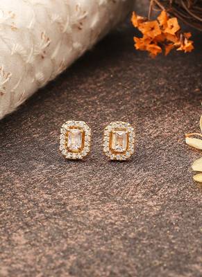 White Gold Earrings 1