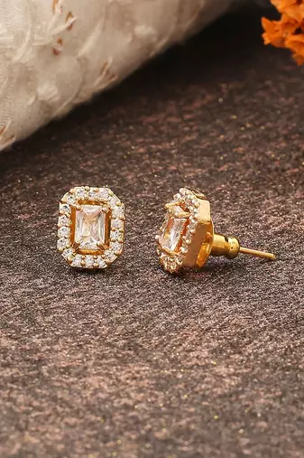 White Gold Earrings