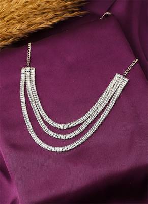 3 Layered Necklace Set With Earrings 3