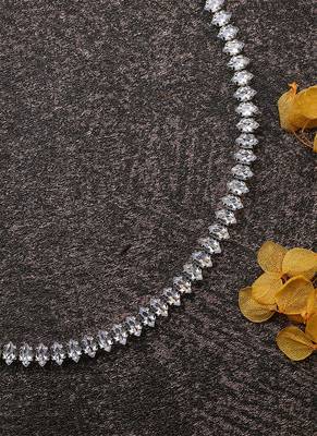Silver Necklace Set With Earrings 4