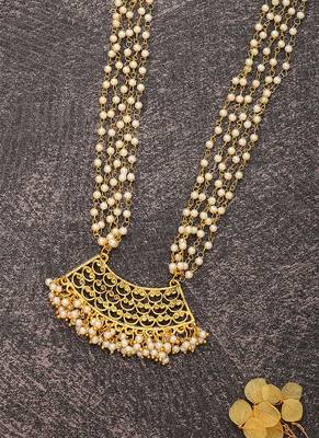Long Necklace Set With Triangular Earrings 4