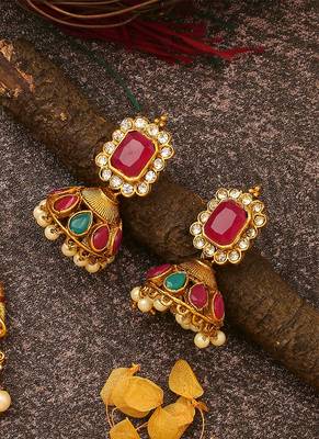 Multicolour Laxmi Motif Necklace Set 2