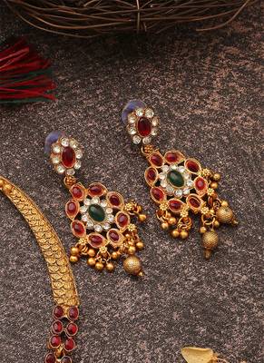 Multicolour Round Shaped Necklace Set 2