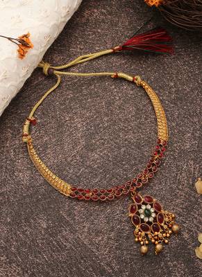 Multicolour Round Shaped Necklace Set 3