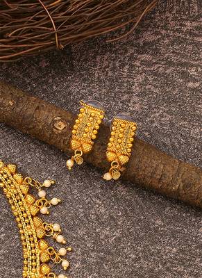 Gold Plated Necklace Set with Earrings 2