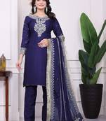 Blue Radiance Chinnon kurta Set