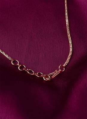 Rose Gold Round Necklace 2