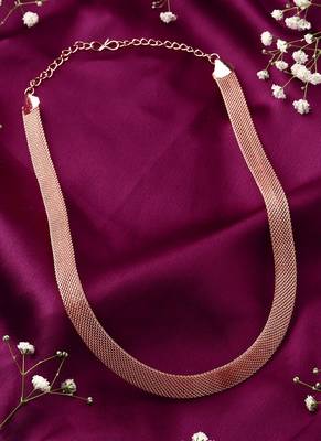 Rose Gold Simple Necklace 1