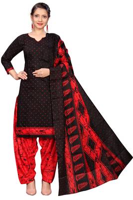 women multicolor cotton printed ready to wear patiala salwar suit combo pack of 2 2