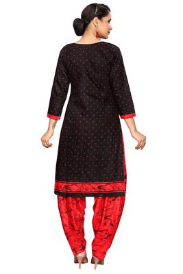 women multicolor cotton printed ready to wear patiala salwar suit combo pack of 2 4