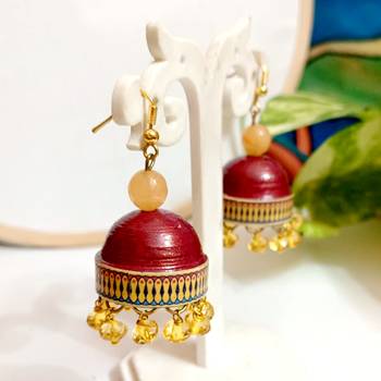 Quilled hanging  jhumkas 15 1